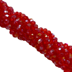 Tira. Cristal Roca #8 Rojo 8mm - comprar online