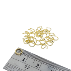 Argolla baño de oro 5 mm. 12und - comprar online