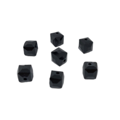 Cristal Roca Cubo Negro. 7mm. Unidad