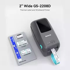 Imagen de Impresora Pulseras Térmica Gainscha GS-2208D USB Ethernet