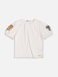 BLUSA MC BUFANTE ESTAMPA MANGA momi