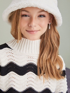 BLUSA DE TRICOT LISTRADA Iam na internet
