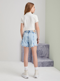 SHORTS JEANS COM STRASS Iam - loja online