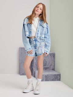 JAQUETA JEANS Iam - LAURA ANTUNES ARTESANATO
