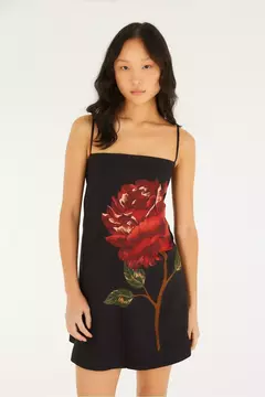 vestido curto estampado flor rosália Farm - comprar online
