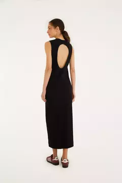 vestido rib decote costas Farm - LAURA ANTUNES ARTESANATO