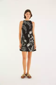 vestido curto estampado céu de flor Farm - comprar online