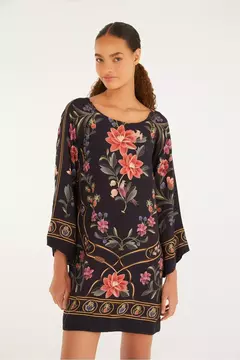vestido curto estampado floral belle Farm