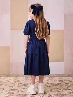 Vestido Marinho com Cinto Estampado Anime na internet
