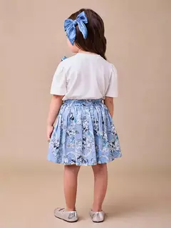 Conjunto da Minnie com Laço Azul Anime na internet