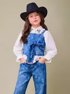 Top Jeans do Mickey com Laço Anime - loja online