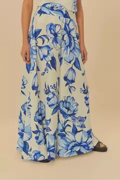 calça chita porcelana Farm na internet
