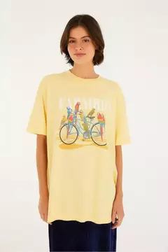 t-shirt media bicicleta aves Farm
