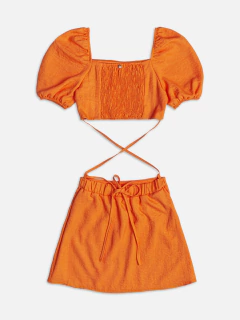VESTIDO LARANJA DOUBLE Iam AUTHORIA na internet