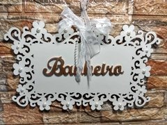 Placa para porta de Banheiro