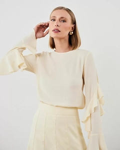 Blusa Iris Babados na Manga