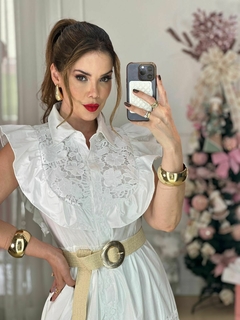 Imagem do Vestido Mabel Babado e Guipir Botao Longo