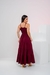 Vestido Longo de Alça c/ Franzido no Busto - Pollylarissa na internet