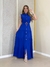 Vestido Longo de Alça Larga c/ Botões e Gola - Viscolinho