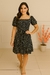 Vestido Intermed. de Manga Balonê e Cinto - Sedinha - Nadilly