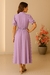 Vestido Longo de Manga Princesa c/ Gola e Botões - Duna - comprar online
