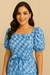 Vestido Intermed. de Manga Balonê e Cinto - Sedinha - comprar online