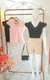 Blusa de Manguetinha de Babado Duplo - Shiffon - comprar online