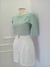 Cropped de Manga Lisa - Linho - loja online