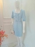 Vestido Intermediário Plinssado de Manga - Crepe Twil - Nadilly