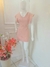 Vestido Curto de Manga Paquita e Strass - Crepe Pollylarissa - Nadilly