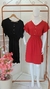 Vestido Intermediário de Manga de Babado c/ Botões - Viscolinho - comprar online