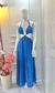 Vestido Longo de Alça c/ Bojo e Amarração Nas Costas - loja online