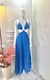 Vestido Longo de Alça c/ Bojo e Amarração Nas Costas - comprar online