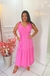 Vestido Longo de Alça de Amarrar e Amarração na Cintura - Viscose Premium - Nadilly