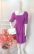 Vestido Intermediário de Manga 3/4 c/ Drapeado - Crepe Duna - loja online