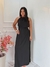 Vestido Longo de Alça Fina e Cinto de Amarração - Viscose Premium - comprar online