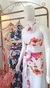 Conjunto Longo de Cropped de Flor e Saia c/ Babado - Crepe Sedinha na internet