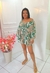 Conjunto Curto de Blusa Bata de Manga e Short - Crepe Duna