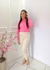 Calça Zara com Pinças e Bolsos - Crepe Barbie na internet