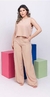 Imagem do Conjunto Longo de Alça Larga e Calça Pantalona - Viscolinho
