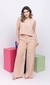 Conjunto Longo de Alça Larga e Calça Pantalona - Viscolinho