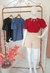Blusa de Manga Princesa c/ Botões - Crepe Duna - comprar online