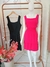Vestido Intermediário de Alça Larga e Lástex - Viscolinho - comprar online