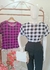 Blusa de Manga Soltinha Xadrez - Viscolinho - loja online