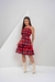 Vestido Intermediário de Alça e Cinto Xadrez - Sedinha na internet
