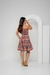 Vestido Intermediário de Alça e Cinto Xadrez - Sedinha