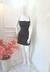Vestido Curto de Alça c/ Drapeado no Busto - Alfaiataria - Nadilly