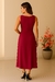 Vestido Longo de Alça Larga e Fendas Laterais - Duna - Nadilly