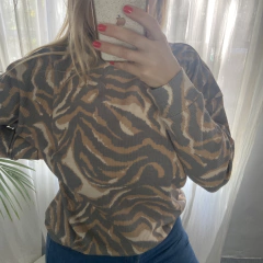 Buzo Nina Waffle Cebra - comprar online