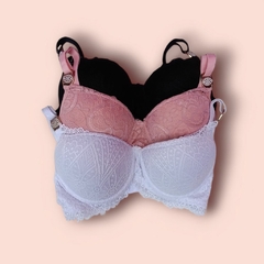 002782-SUTIÃ COM RENDA E STRÁS - comprar online